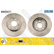 6045471 GIRLING Гальмівний диск
