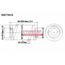 DCS774418 DYNAMATRIX Пружина ходової частини