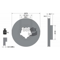 BDS2083 BENDIX Braking Гальмівний диск