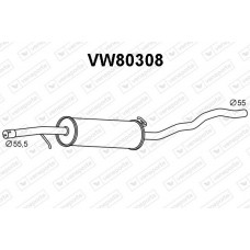 VW80308 VENEPORTE Предглушник вихлопних газів