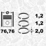 R1009925 ET ENGINETEAM Комплект поршневих кілець