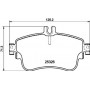 8DB 355 019-751 HELLA Комплект гальмівних колодок, дискове гальмо