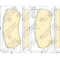 6117984 GIRLING Комплект гальмівних колодок дисковий гальм