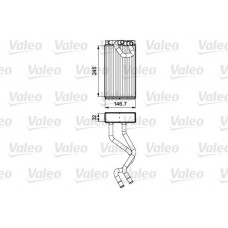 811549 VALEO Теплообмінник обігрів салону