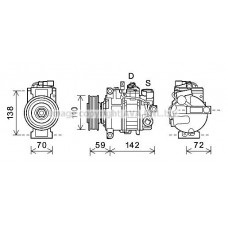 AIAK396 AVA QUALITY COOLING Компресор кондиціонера