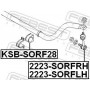 KSBSORF28 FEBEST Опора стабілізатора