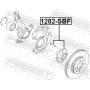 1282-SBF FEBEST Ступиця колеса