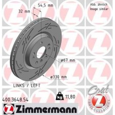 400.3648.54 ZIMMERMANN Гальмівний диск