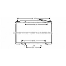 DN2266 AVA QUALITY COOLING Радіатор охолодження двигуна