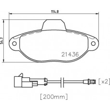 P 24 147 BREMBO КомплеК т гальмівних колодок, дискове гальмо