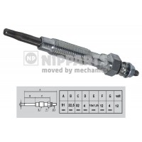 N5710509 NIPPARTS Свічка розжарювання