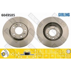 6049585 GIRLING Гальмівний диск