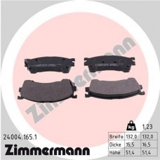 24004.165.1 ZIMMERMANN Комплект гальмівних колодок дисковий гальм