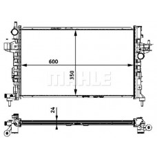 CR 422 000S MAHLE Радіатор охолодження двигуна