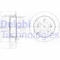 BG3799 DELPHI Гальмівний диск