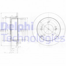 BG3799 DELPHI Гальмівний диск