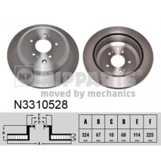 N3310528 NIPPARTS Гальмівний диск