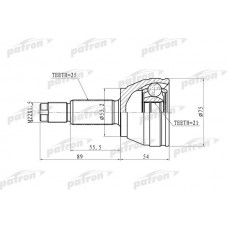 PCV9105 PATRON Шарнирный комплект, Привідний вал