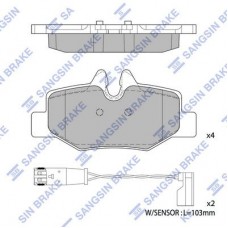 SP1896 Hi-Q Комплект гальмівних колодок дисковий гальм