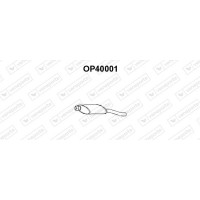 OP40001 VENEPORTE Глушник вихлопних газів кінцевий