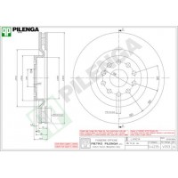 V053 PILENGA Гальмівний диск