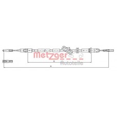 10.9444 METZGER Тросик, cтояночный тормоз
