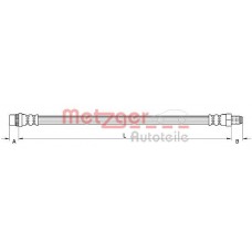 4110930 METZGER Гальмівний шланг