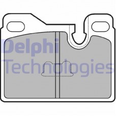 LP486 DELPHI Комплект гальмівних колодок дисковий гальм