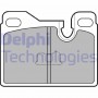 LP486 DELPHI Комплект гальмівних колодок дисковий гальм
