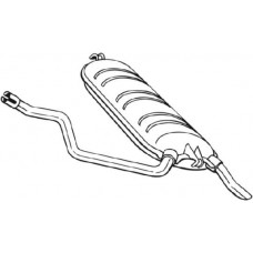 278-235 BOSAL Глушник вихлопних газів кінцевий