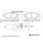 ADBP420084 BLUE PRINT Комплект гальмівних колодок дисковий гальм