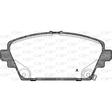 BPA0694.02 OPEN PARTS Комплект гальмівних колодок дисковий гальм
