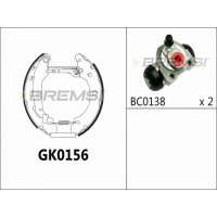 GK0156 BREMSI Комплект гальмівних колодок