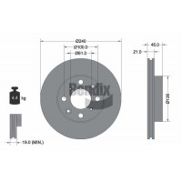 BDS1960 BENDIX Braking Гальмівний диск