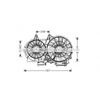 AI7506 AVA QUALITY COOLING Вентилятор охолодження двигуна