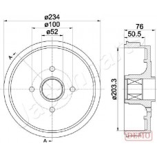 TA-0409C JAPANPARTS Гальмівний барабан