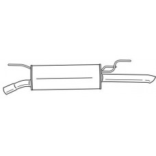 40681 SIGAM Глушник вихлопних газів кінцевий