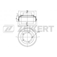 BS-5514 ZEKKERT Гальмівний барабан