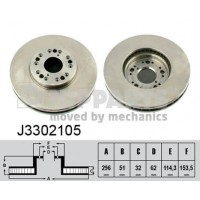 J3302105 NIPPARTS Гальмівний диск