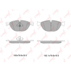 BD-1431 LYNXauto Комплект гальмівних колодок дисковий гальм