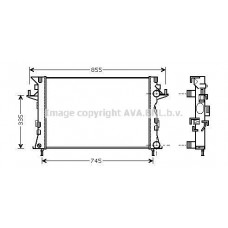RTA2438 AVA QUALITY COOLING Радіатор охолодження двигуна