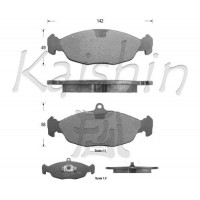 FK7063 KAISHIN Комплект гальмівних колодок дисковий гальм
