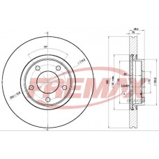 BD3273 FREMAX BRAKE DISC HIGH CARBON