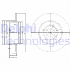 BG3208 DELPHI Гальмівний диск