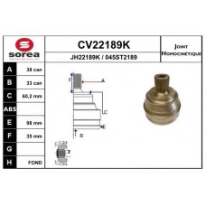 CV22189K EAI Шарнирный комплект, Привідний вал