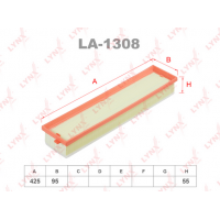 LA-1308 LYNXauto Повітряний фільтр