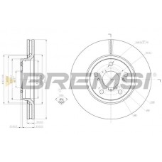 CD7756V BREMSI Гальмівний диск