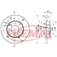 BD3300 FREMAX BRAKE DISC HIGH CARBON