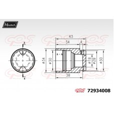 72934008 MAXTECH Поршень корпус скоби гальма