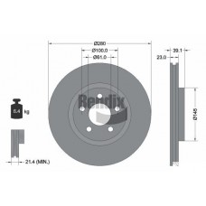 BDS1775HC BENDIX Braking Гальмівний диск